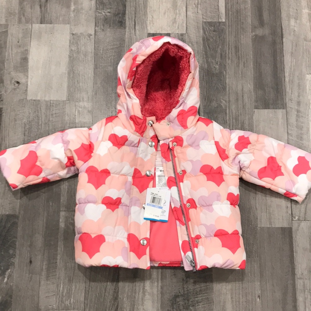 Carter’s baby girls jacket heart design f/s no tags but brand new( dry cleaned)
